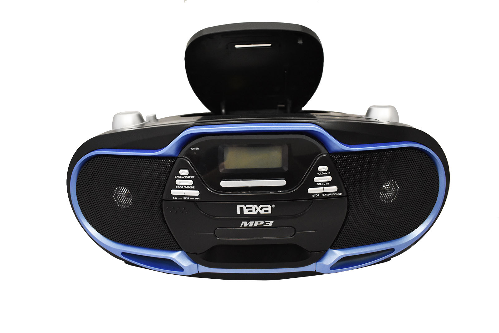 Black/Blue NAXA Portable MP3/CD Player AM/FM Stereo Radio & USB Input