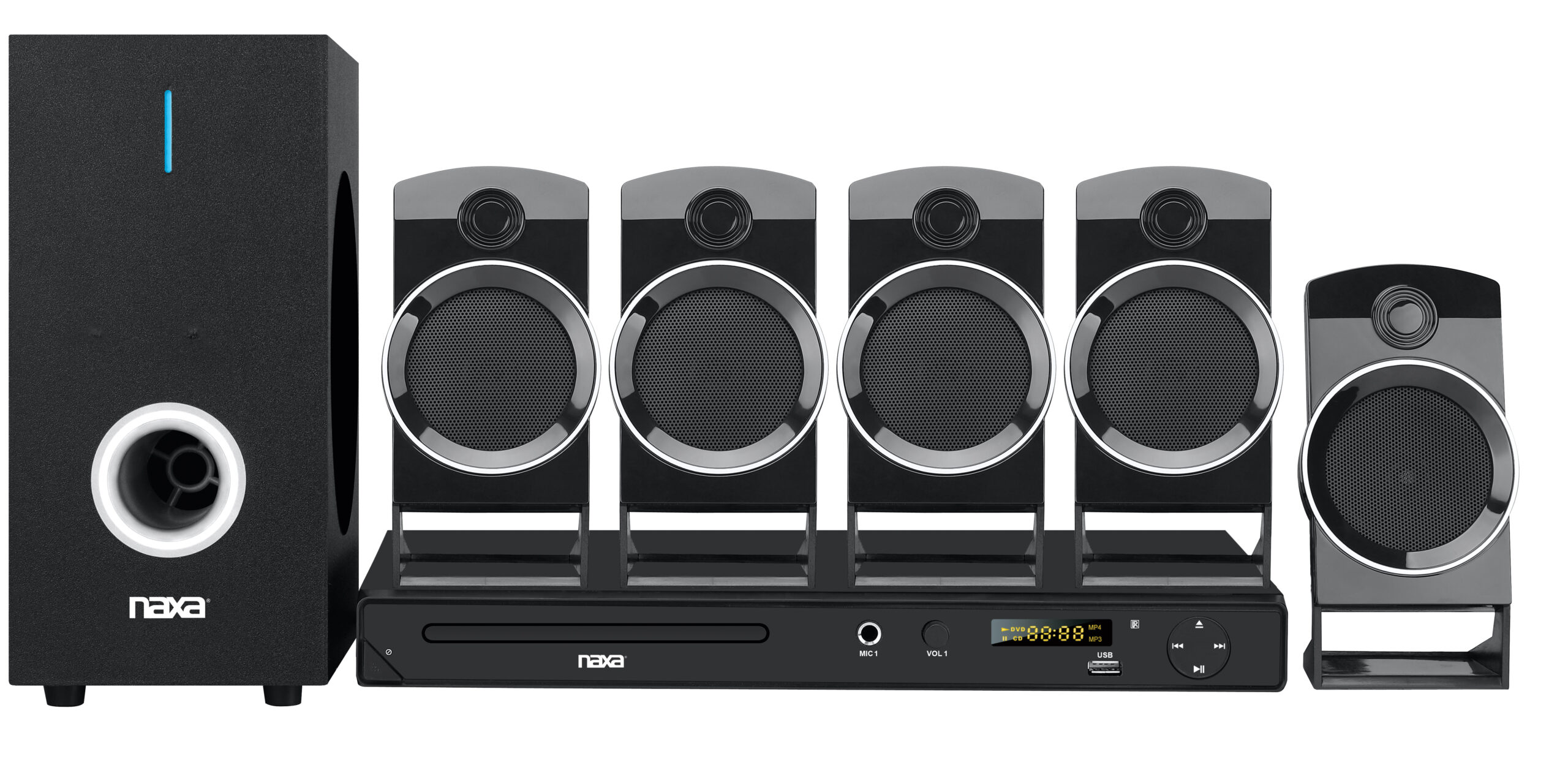 5.1 Sound System for Home Cinema TV or DVD with High Power