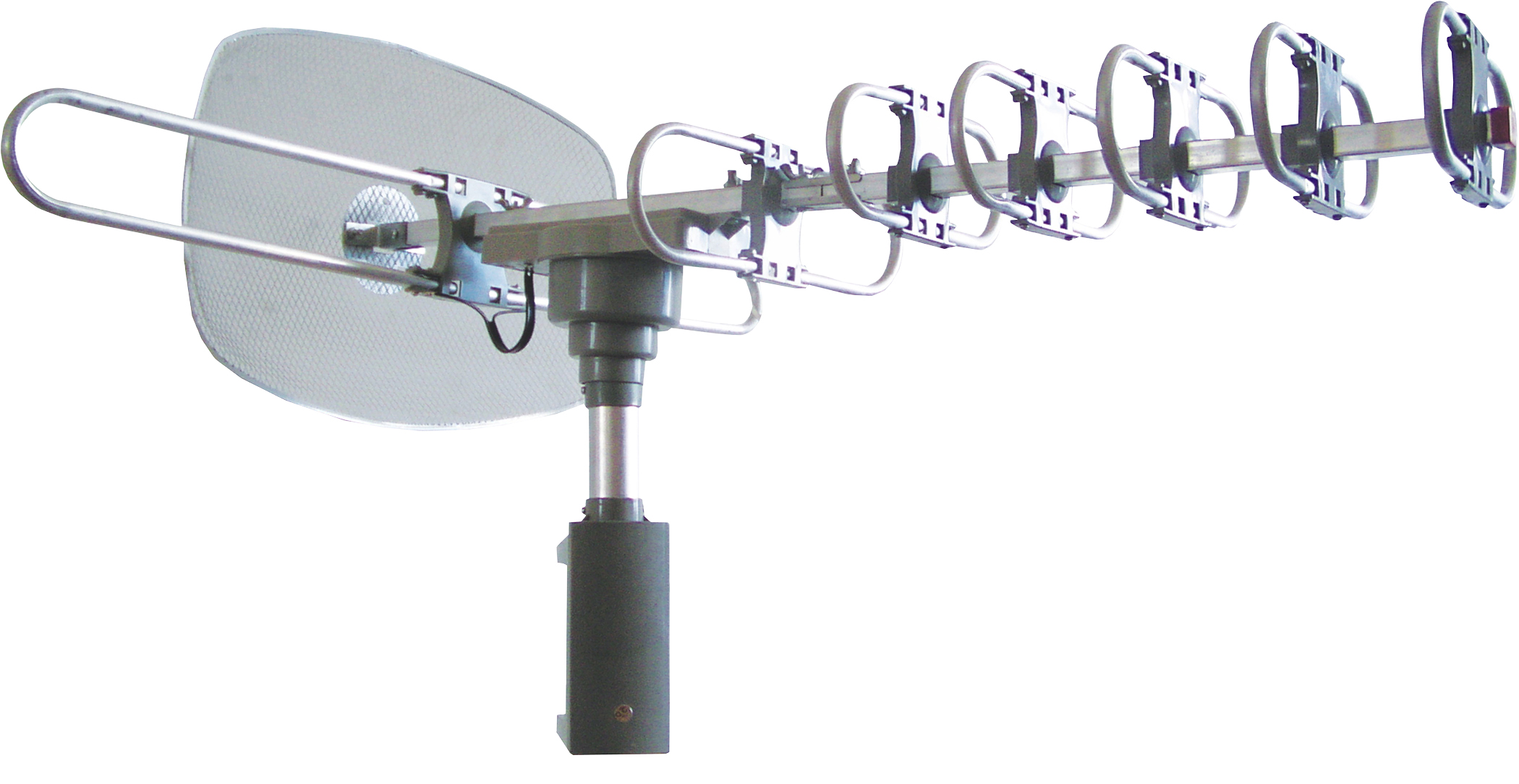High Powered Amplified Motorized Outdoor Antenna Suitable for HDTV and ATSC Digital Television