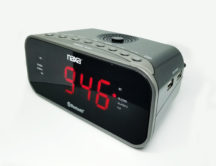 Bluetooth® Dual Alarm Clock Radio with Two USB  Charge Ports