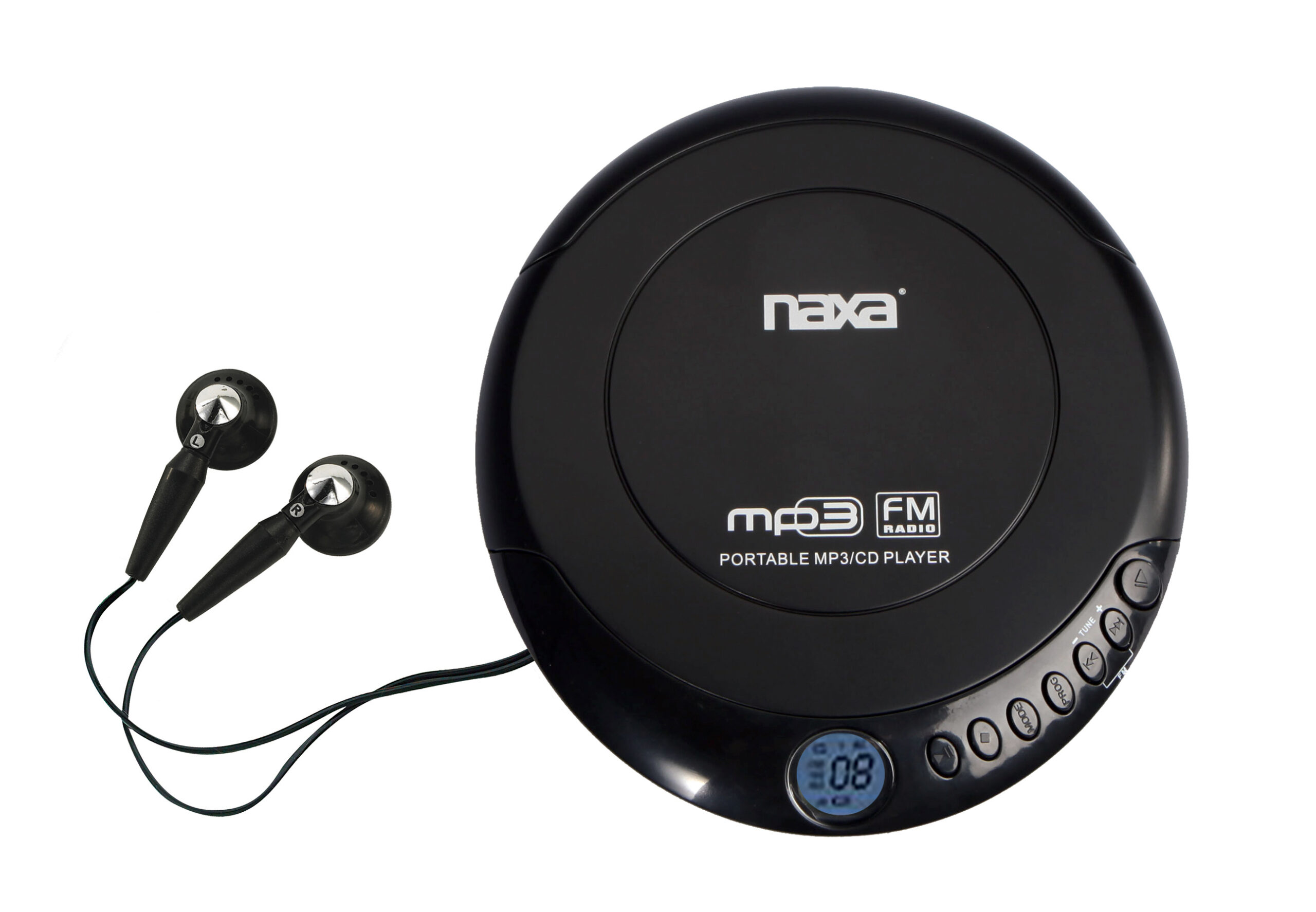 Slim Personal MP3/CD Player with 100 Second Anti-Shock & FM Scan Radio