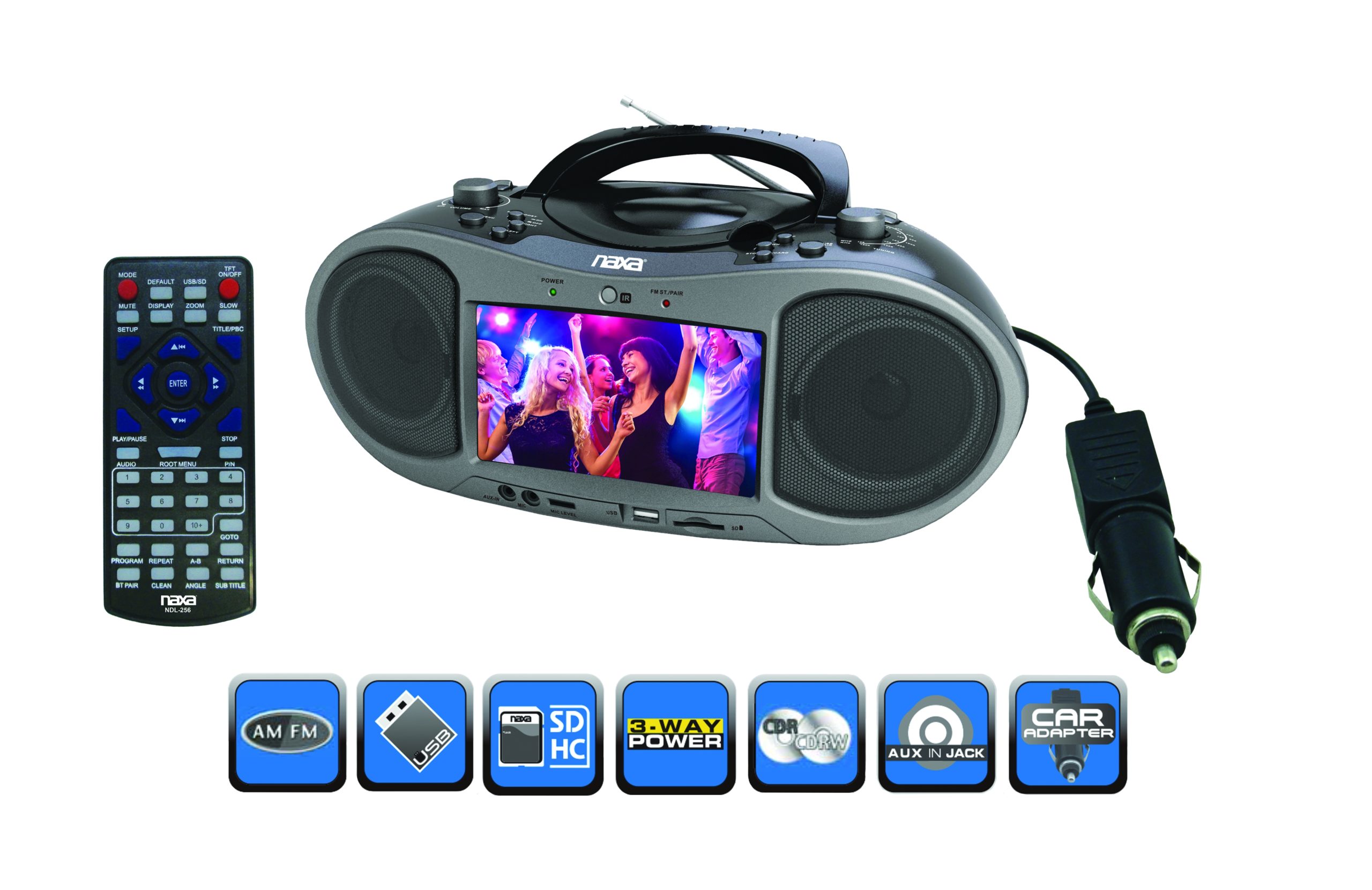 emerson 7 bluetooth dvd boombox