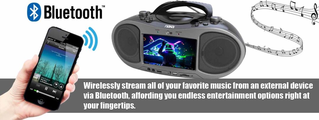 7″ Bluetooth® DVD Boombox – Naxa Electronics