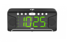 Dual Alarm Clock with Qi Wireless Charging Function