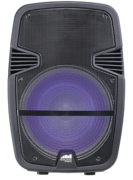 Portable 15″ Bluetooth® Party Speaker with Disco Light & Stand