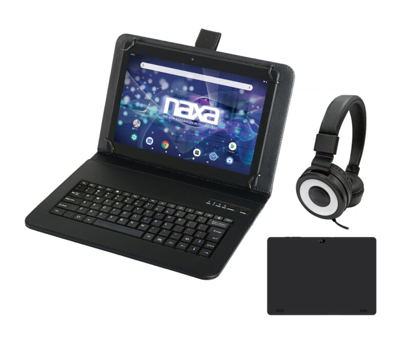 7″ Tablet with Bluetooth® Keyboard, Case & Headphone – Naxa 