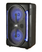 Portable Dual 6.5″ Bluetooth® Speaker & Disco Light