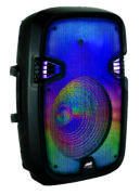 Portable 15″ Bluetooth® Blaze Party Speaker with Full Glow Disco Lights