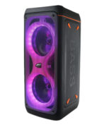 Portable Dual 8” Bluetooth® Party Speakers with Multi-Color BLAZE-8 RHYTHM Lights